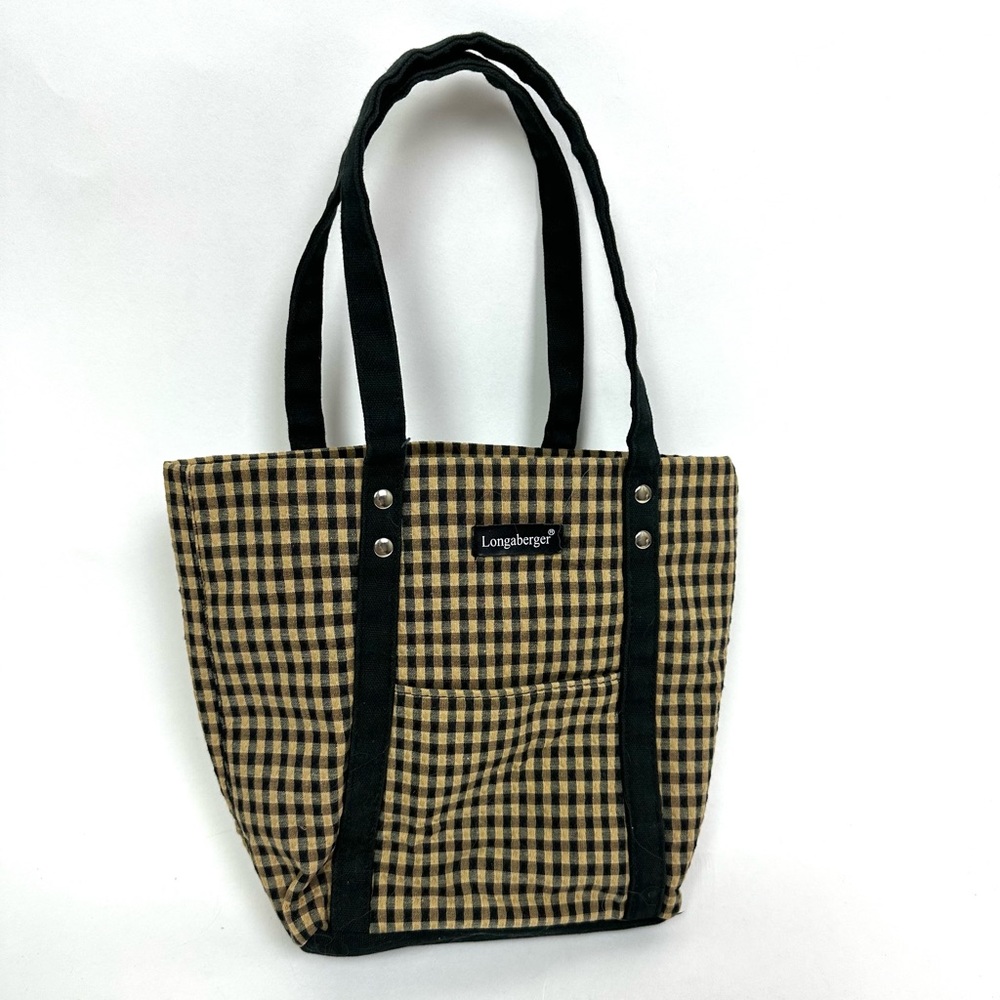 Vintage Longaberger Buffalo Plaid Small Tote